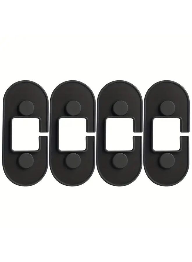 4pcs Car Door Limiter Cover Silicone Rust Protection Smooth Operation Interior Upgrade Accessory - Image 3