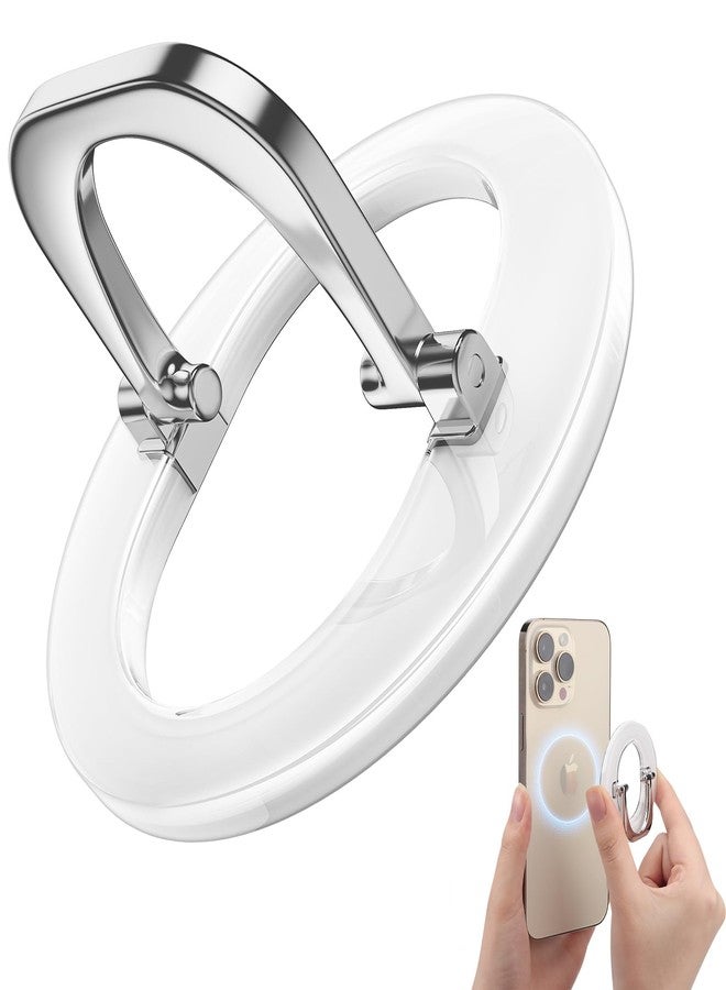 SUPERONE for MagSafe Phone Grip Ring Holder Stand, [2025 Super Magnet] Adjustable Magnetic Finger Ring Grip Kickstand for iPhone 17/16/15/14/13/12 Series, MagSafe Case Accessories - Image 1