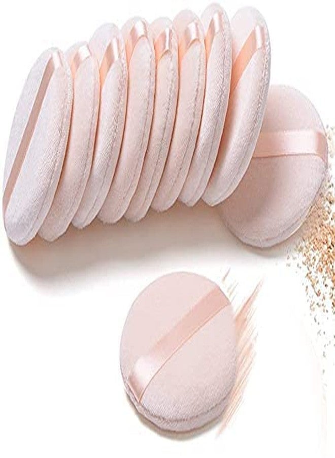 BANIRA Cotton Powder Puff,Makeup Applicator Foundation Loose Powder,Blender,Sponge (Large, 6Pcs) - Image 1