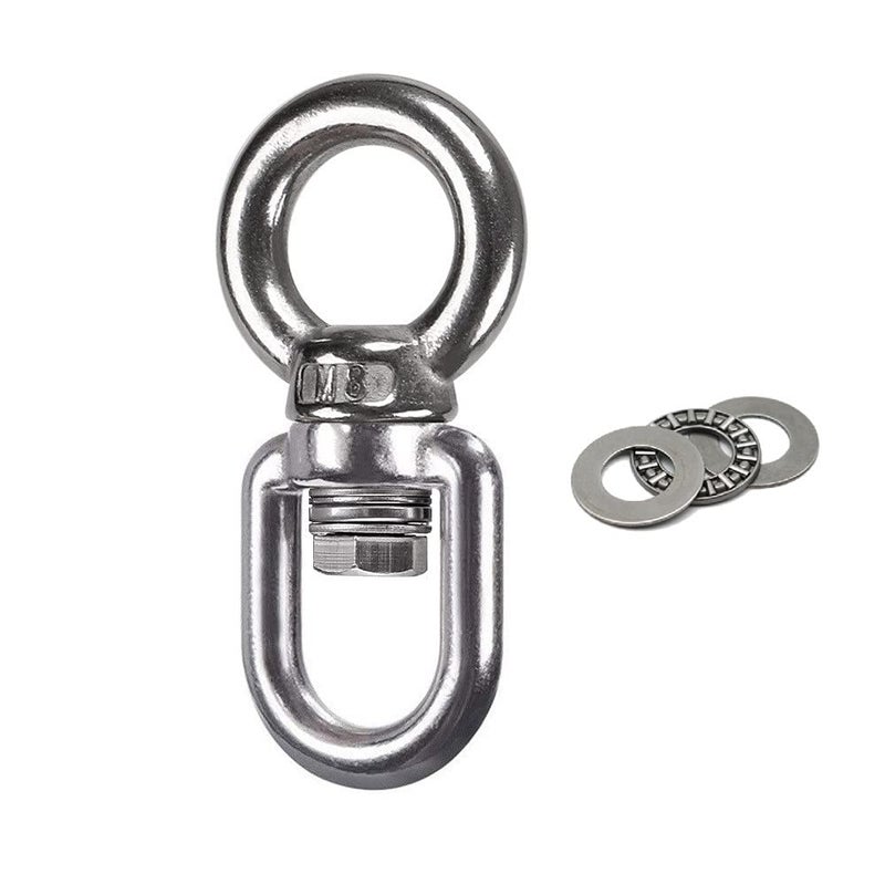 Dakzhou Bearing Swing Swivel 360Â° Rotary 820 lb Capacity, Safe and Reliable Suspension Connection Accessories for Swing Air Dance Hammock Chair Yoga Swing Climbing Projects - Image 1