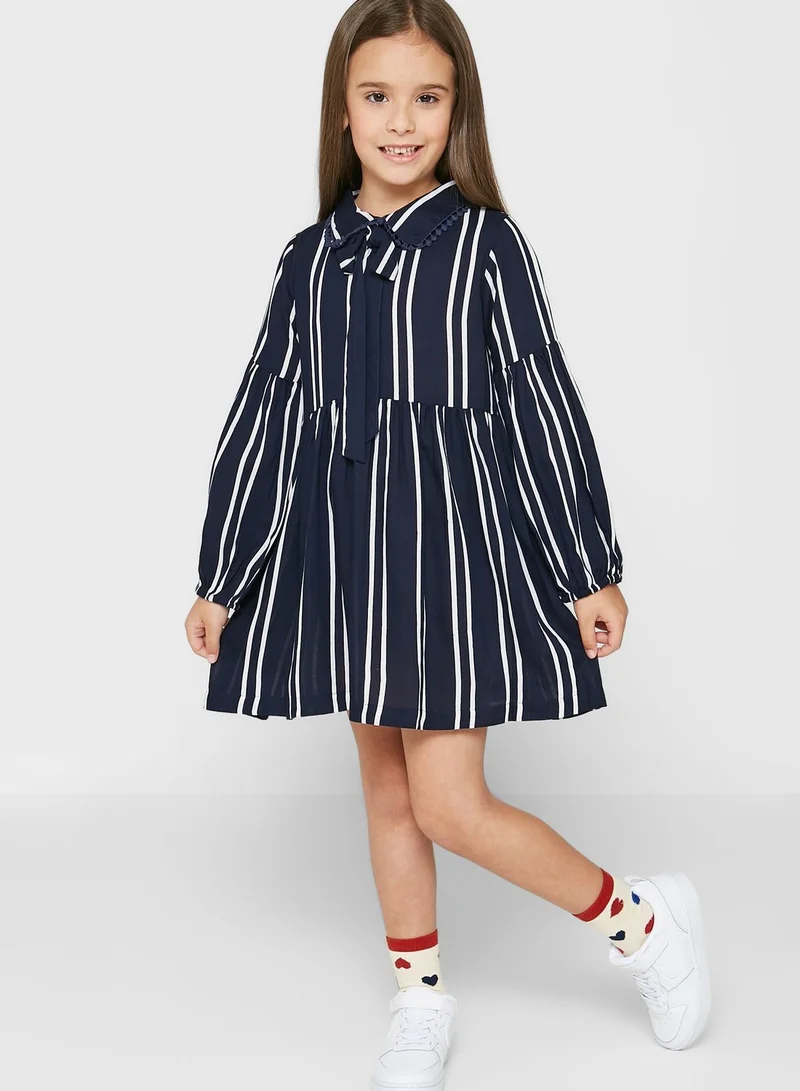 Pinata A Line Striped Dress