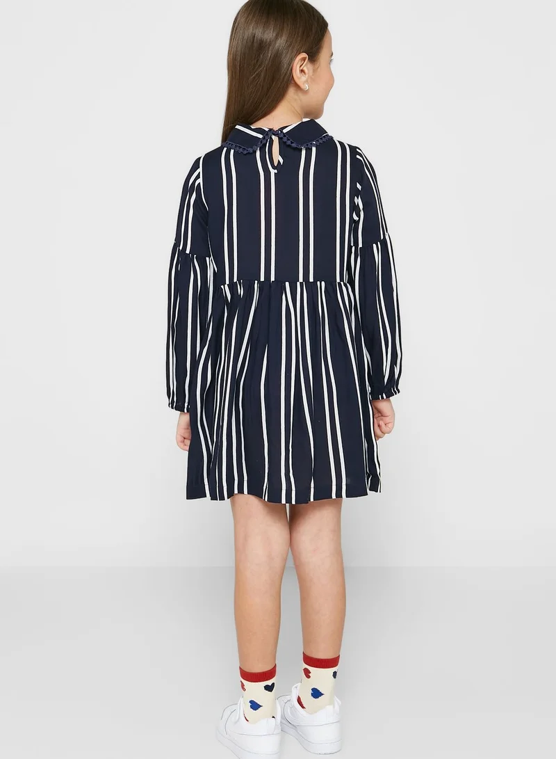Pinata A Line Striped Dress