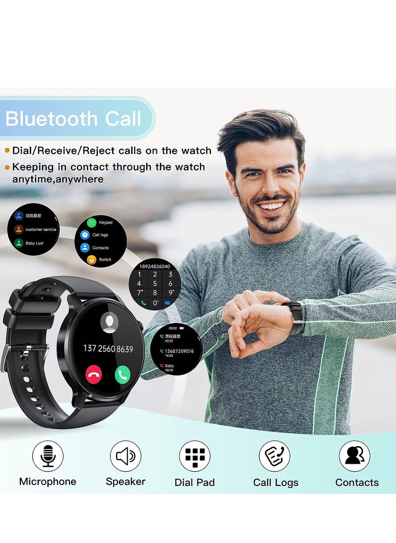 Oteeto - Oteeto 1.43 Inch AMOLED Display Smart watch with two Set Strap Compatible with iOS and Android Men's and Boy's - Image 1