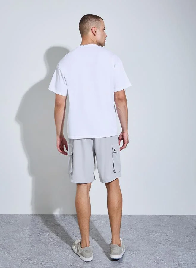 Take Two  Men Pocket Detail T-Shirt and Shorts Co-Ord Set for Men | Best Price UAE