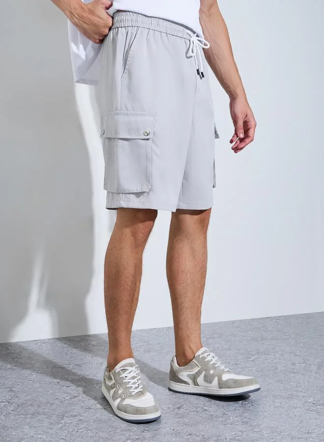 Take Two  Men Pocket Detail T-Shirt and Shorts Co-Ord Set for Men | Best Price UAE