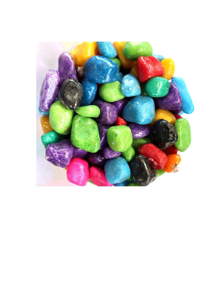 KNP Mix Color Decorative Painted Pebbles Aquarium 10-15mm 5 kg - Image 1