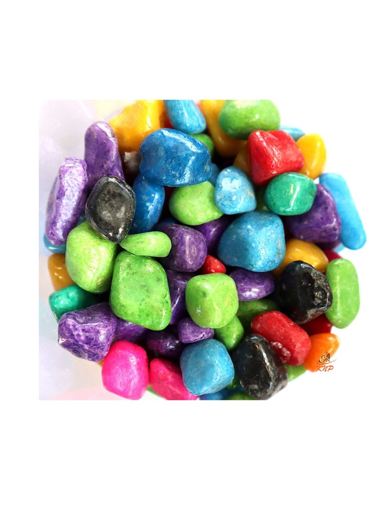 KNP Mix Color Decorative Painted Pebbles Aquarium 10-15mm 5 kg - Image 2