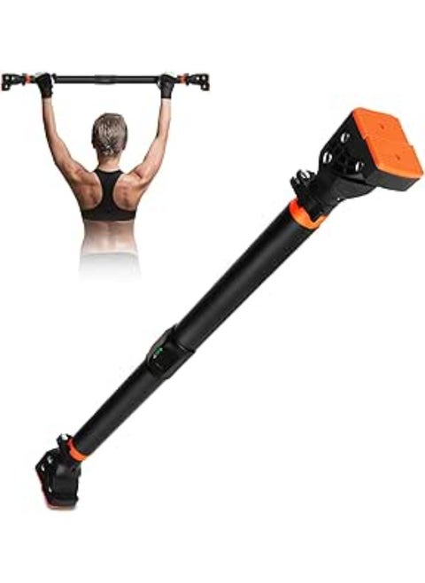 Pull Up Bar, Door Pull Up Bar with Level Gauge, Screwless Installation, Adjustable for Different Width Doors, 440lbs, Home Gym Fitness Workout Bar