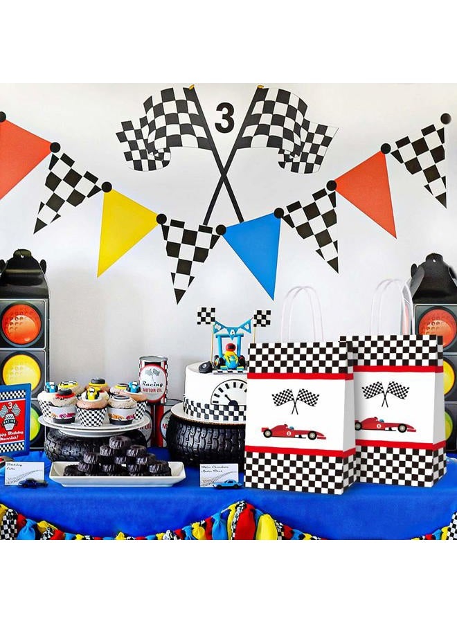 BCHOCKS 16 PCS Party Favor Bags for Racing Car Birthday Party Supplies, Party Gift Goody Treat Candy Bags for Racing Car Party Favors Decor for Racing Car Themed Birthday Decorations - Image 4