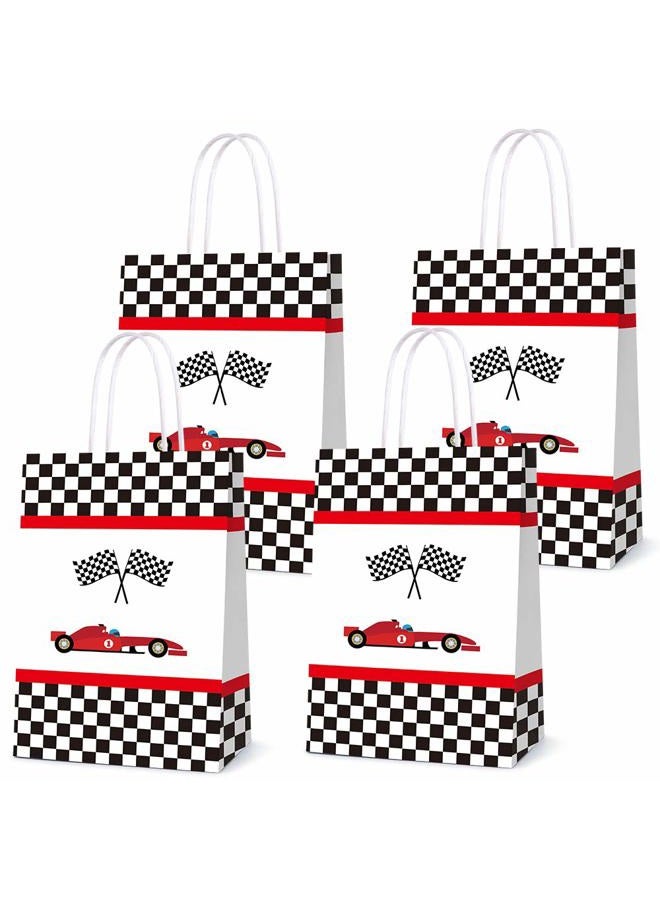 BCHOCKS 16 PCS Party Favor Bags for Racing Car Birthday Party Supplies, Party Gift Goody Treat Candy Bags for Racing Car Party Favors Decor for Racing Car Themed Birthday Decorations - Image 1