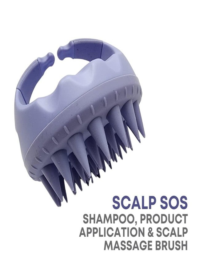 Alan Truman Scalp SOS - Scalp Massage & Shampoo Brush - Purple - Image 2