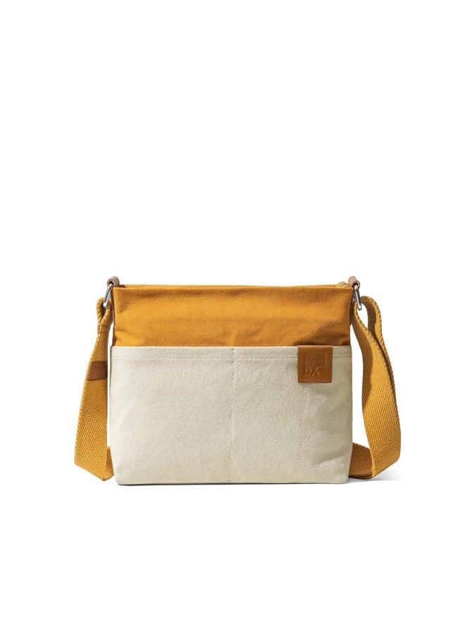 دايلي أوبجيكتز حقيبة كتف رفيعة من DailyObjects وحقيبة كروس من Sunday للنساء والفتيات | قماش قطني متين | حقيبة أنيقة للسفر/العمل | إغلاق بسحاب وحزام قابل للتعديل | جيوب واسعة - مجموعة - Image 3