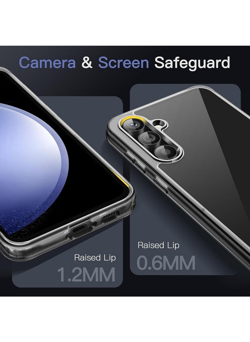 SNBFA Clear Phone Case for Samsung Galaxy A15 5G / 4G 6.5-Inch, Flexible TPU frame and PC Back Protective Slim Phone Cover, Anti-Fingerprints  - Image 3