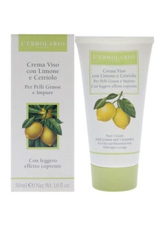 L'Erbolario Lerbolario Face Cream With Lemon And Cucumber Cream Unisex 1.6 Oz  - Image 1