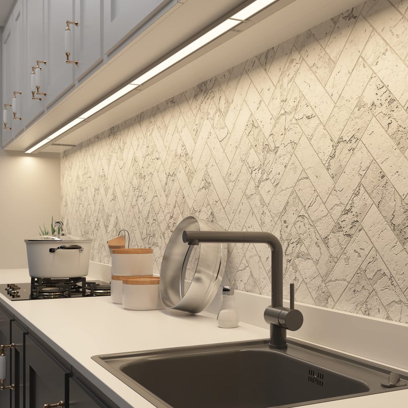 LAGOM Halo Under Cabinet Light, 30â€‘Inch Hardwired Dimmable LED, 2700K/4000K/5000K, Power Cord Sold Separately, White, UC0130WH27 - Image 4