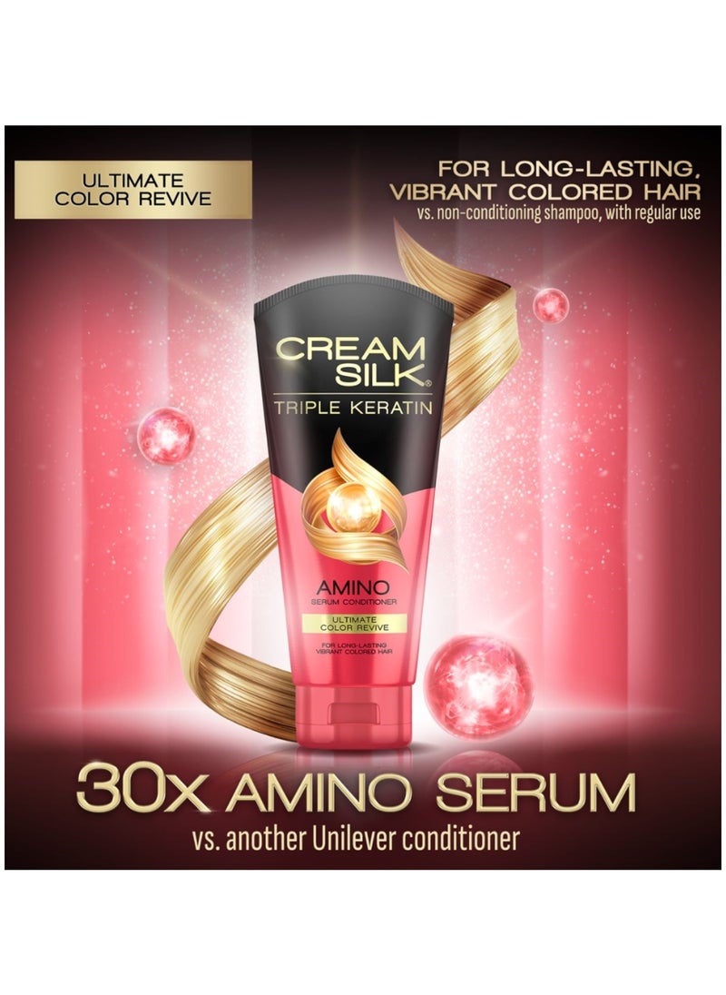 Creamsilk Triple Keratin Amino Serum Conditioner Ultimate Color Revive 300ml  - Image 2