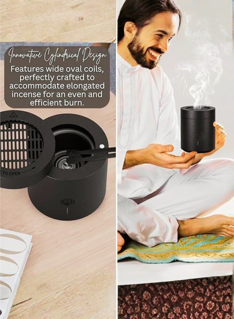 vexa pro Portable Electronic Bakhour Burner, Rechargeable Car Bakhoor Incense Diffuser, Type-C, Auto Shut-Off - Image 4