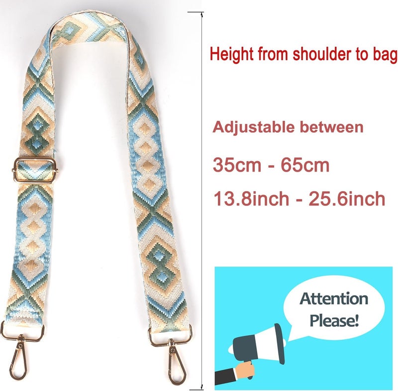 Hibate Adjustable Replacement Purse Straps Guitar Shoulder Strap Crossbody Bag Straps for Women's Handbags - Wide 3.8cm - Image 5