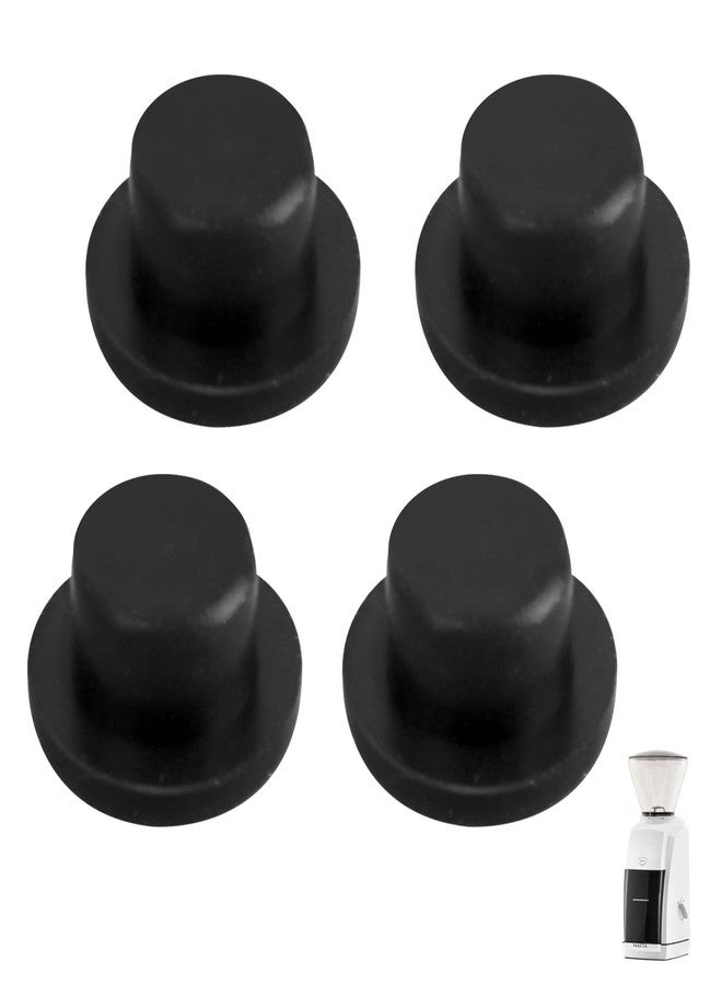Antrys Rubber Feet Bumper for Baratza Encore Coffee Grinder ZCG485BLK, Anti-Slip Replacement Feet for Baratza Espresso Grinder Machine, Durable Push-in Base Bumpers for Stability & Scratch Protection - 4 Pcs - Image 1