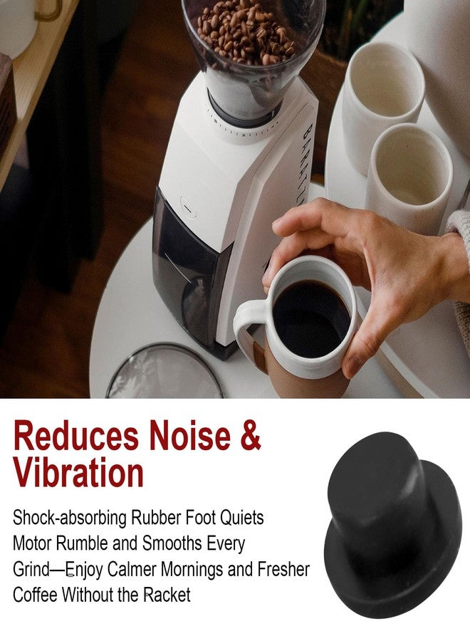 Antrys Rubber Feet Bumper for Baratza Encore Coffee Grinder ZCG485BLK, Anti-Slip Replacement Feet for Baratza Espresso Grinder Machine, Durable Push-in Base Bumpers for Stability & Scratch Protection - 4 Pcs - Image 4