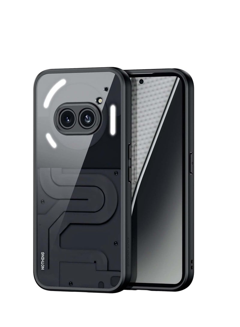 Nothing 2a Case, Military-Grade Drop Protection, Shock-Absorbing Corners, Yellowing Resistant, Scratch Resistant, Air Armor Clear Phone Cover for Nothing 2 A Clear Black - Image 1