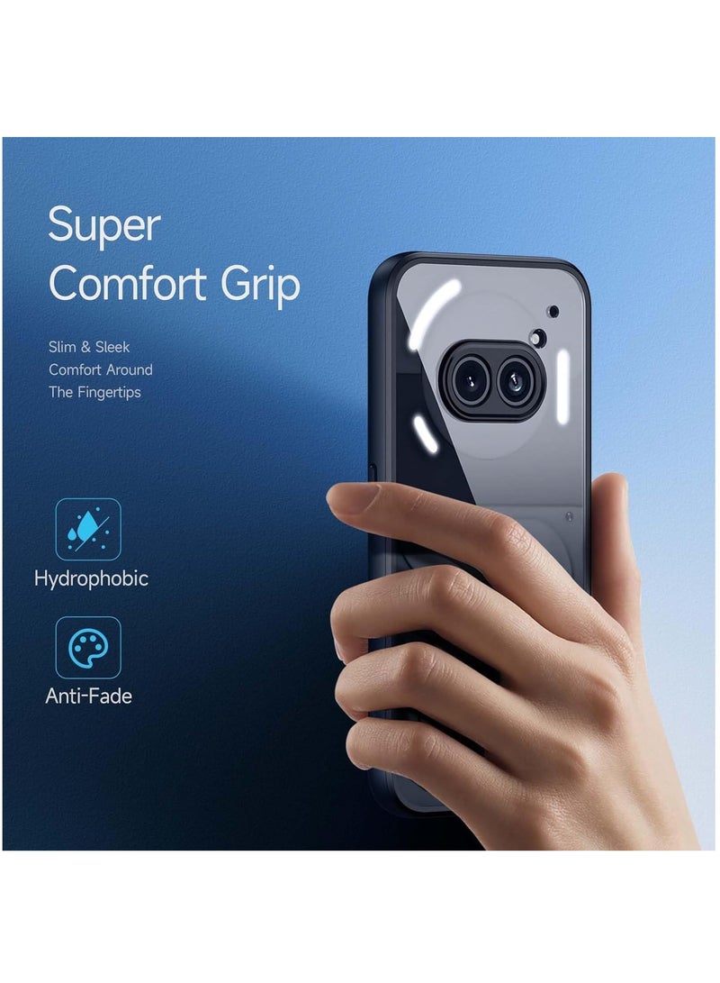 Nothing 2a Case, Military-Grade Drop Protection, Shock-Absorbing Corners, Yellowing Resistant, Scratch Resistant, Air Armor Clear Phone Cover for Nothing 2 A Clear Black - Image 2