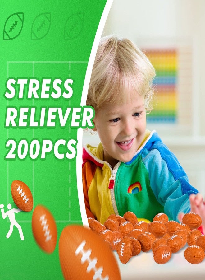 Civaner 200 Packs Mini Football Bulk Sports Stress Ball Mini Foam Footballs Stress Ball Bulk Toy for Party Favor School Carnival Reward Party Supplies(Brown,1.57 Inch) - Image 5