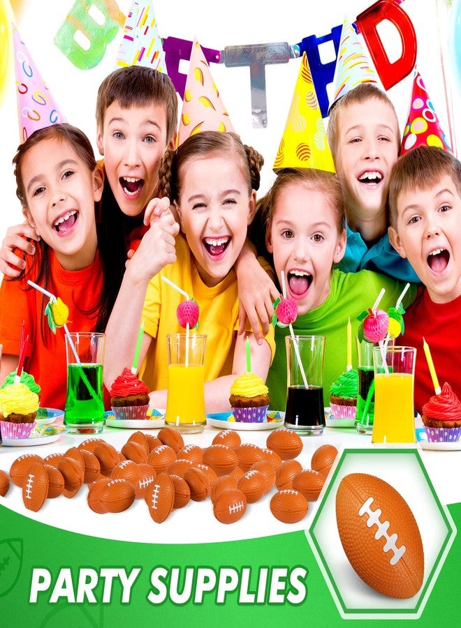 Civaner 200 Packs Mini Football Bulk Sports Stress Ball Mini Foam Footballs Stress Ball Bulk Toy for Party Favor School Carnival Reward Party Supplies(Brown,1.57 Inch) - Image 4
