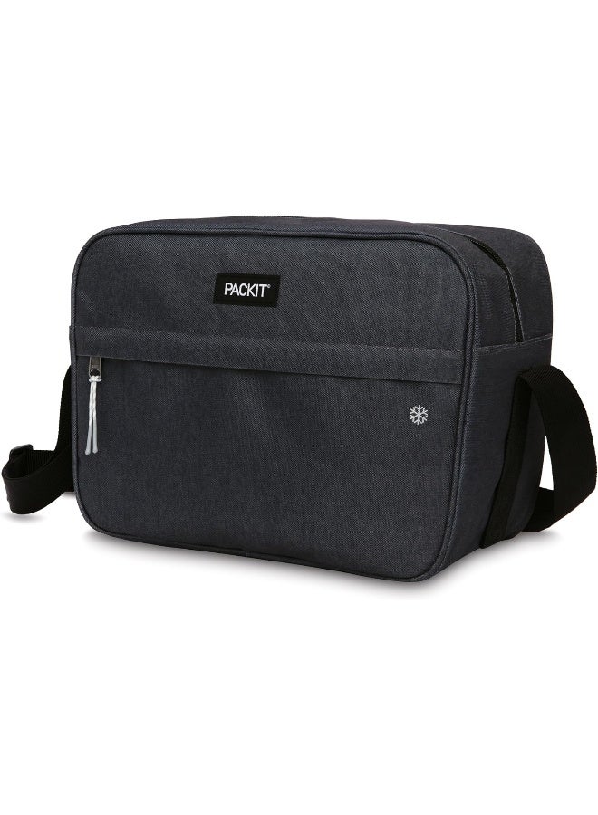 PackIt Freezable Zuma Can Cooler, Built with EcoFreeze Technology, Collapsible, Reusable, Zip Closure with Adjustable Shoulder Strap, Fits 15, 12 Oz Cans - Image 2