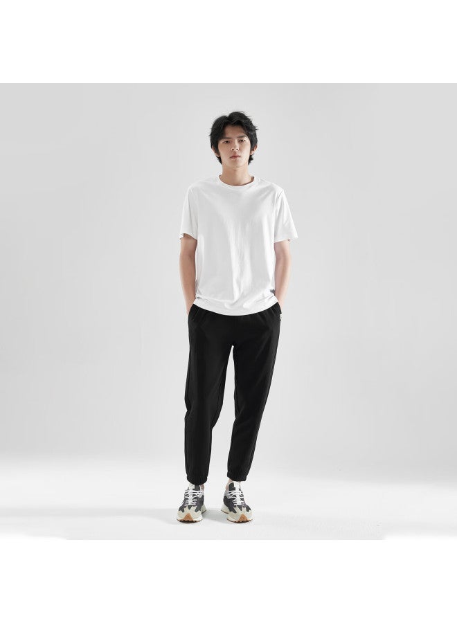 Markless Ammonia Soft Pure Cotton Men's T-shirt Summer Dry Short Sleeve Txb0635m Yunfeng White XL - Image 3