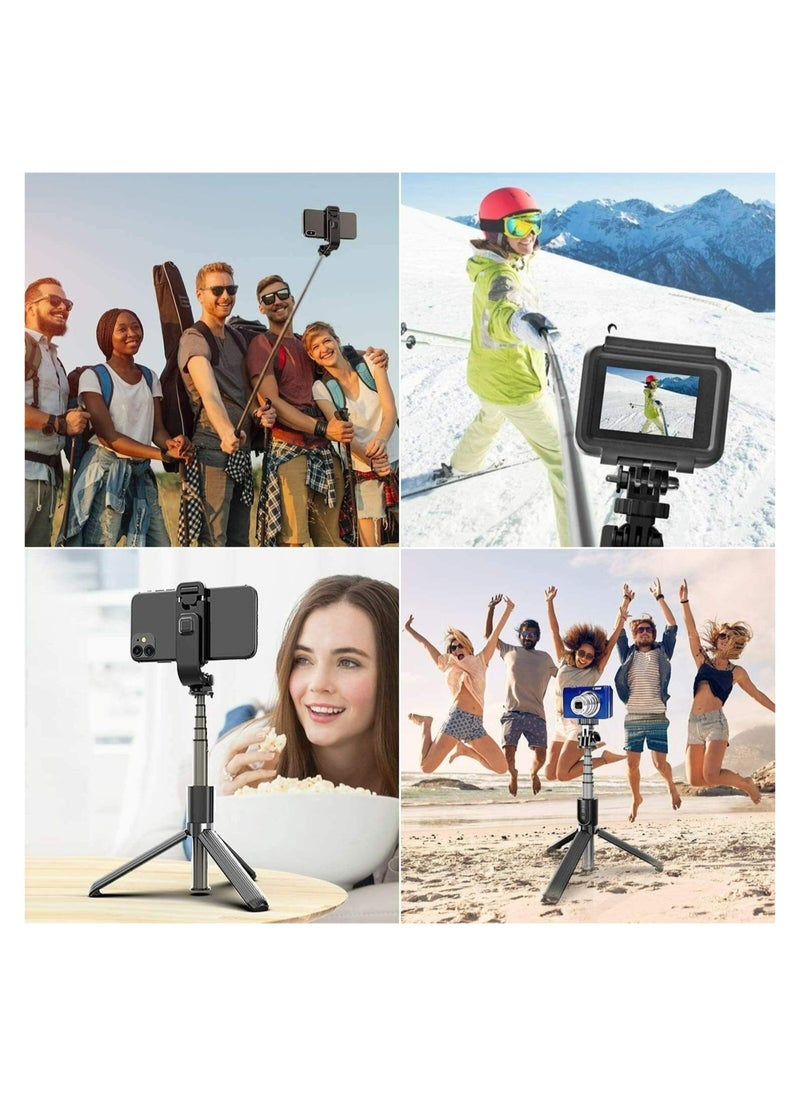ELTRAZONE - Selfie Stick For Phone Size 4.5-6.2Inch, Extendable Selfie Stick Tripod with Bluetooth Wireless Remote Phone Holder for iPhone 12 /iPhone 11/pro, Samsung Galaxy S10/S9 Plus/S8/Note8 - Image 1