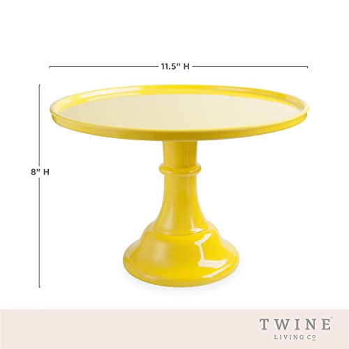 Twine Yellow Melamine Cake Stand, Cupcake Stand, Home Decor, Food Service, Dessert Accessory, Yellow, Set of 1 - Image 5