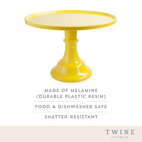Twine Yellow Melamine Cake Stand, Cupcake Stand, Home Decor, Food Service, Dessert Accessory, Yellow, Set of 1 - Image 2