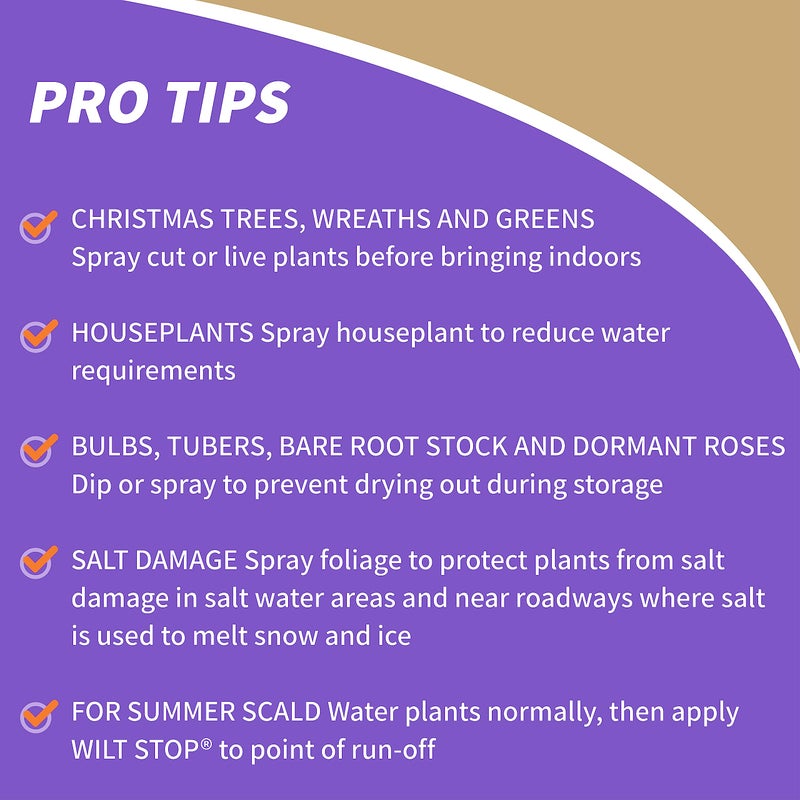 Bonide Bonide Wilt Stop, 128 oz Concentrated Anti-Transpirant Plant Protector, Long Lasting Effects, Extend the Life of Plants  - Image 4