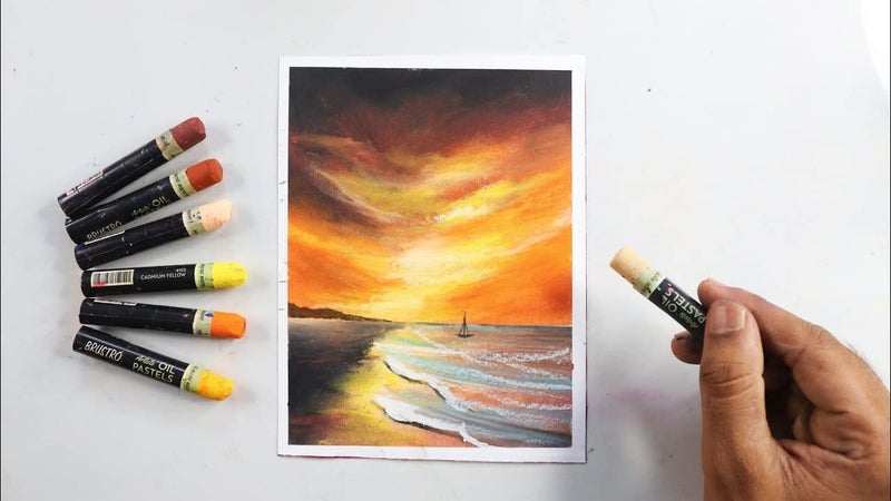 BRUSTRO Artists Oil Pastels | 48 Shades | Smooth, Multicolor, Intermixing, Bright and Intense Colours | Ideal for Students, Professionals, Non-Toxic, School. - Image 5