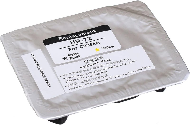 JCTONER LKB Remanufactured HP72 Printhead C9384A with New Updated Chips Replacement for HP Designjet T610 T620 T770 T790 T1100 T1120 1200 T1300 T2300 (1BK/Y) 1PK-US - Image 4