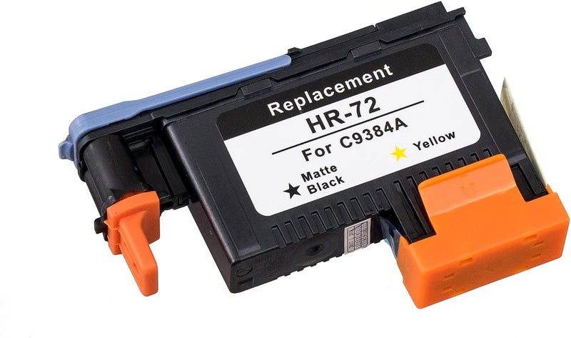 JCTONER LKB Remanufactured HP72 Printhead C9384A with New Updated Chips Replacement for HP Designjet T610 T620 T770 T790 T1100 T1120 1200 T1300 T2300 (1BK/Y) 1PK-US - Image 2