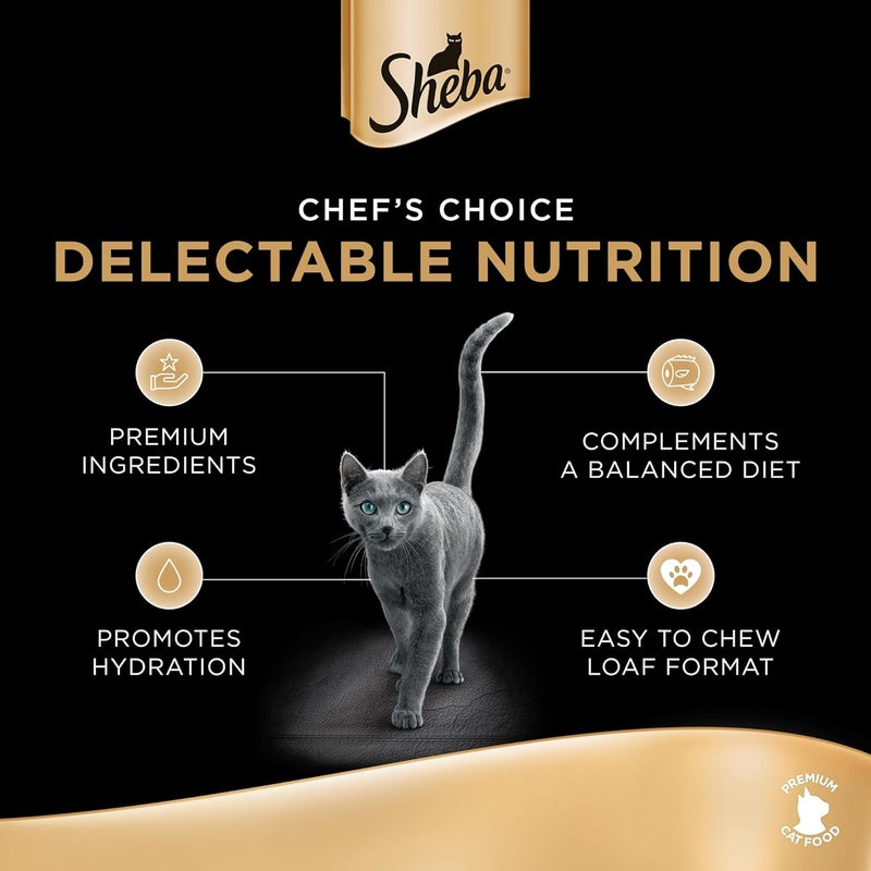 Sheba Premium Chicken Wet Cat Food, 12 Pack of 70g - Image 3