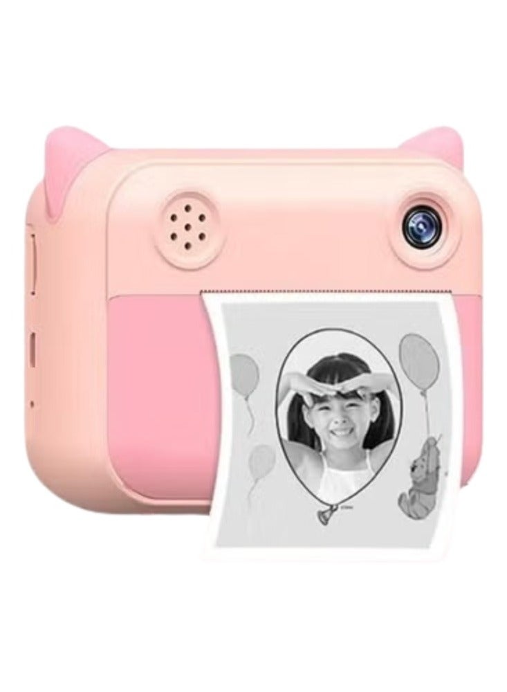Kids Instant Print Camera (12MP) – Inkless Digital Video Camera with 2.4-inch IPS Screen – Supports 32GB TF Card – A Special Gift for Girls and Boys – Instant Print Camera for Kids – Memory Card Supported – Educational Kids Toy – Lightweight and Easy to Use - Image 1