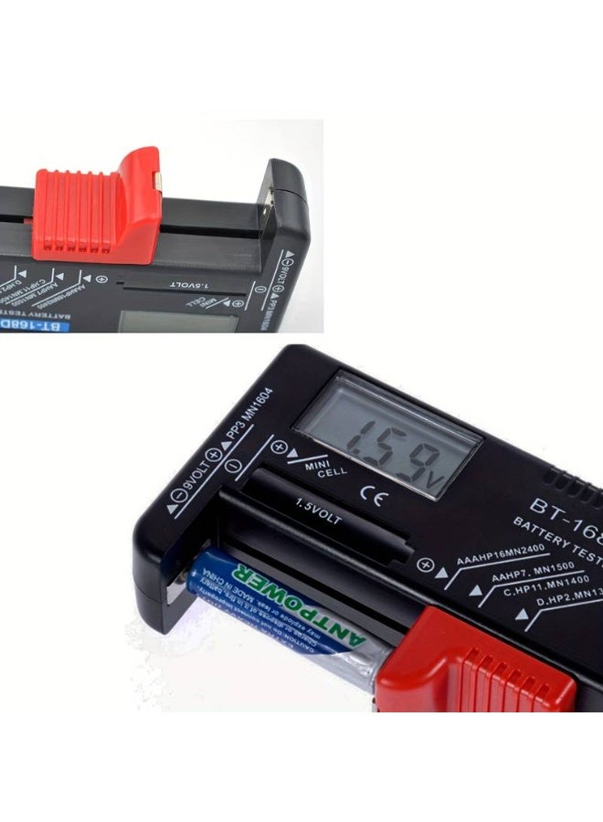 Digital LCD Battery Tester Universal Battery Checker for AA AAA C D 9V Button Cell and 1.5V Batteries Portable Voltage Meter No Battery Required - Image 4
