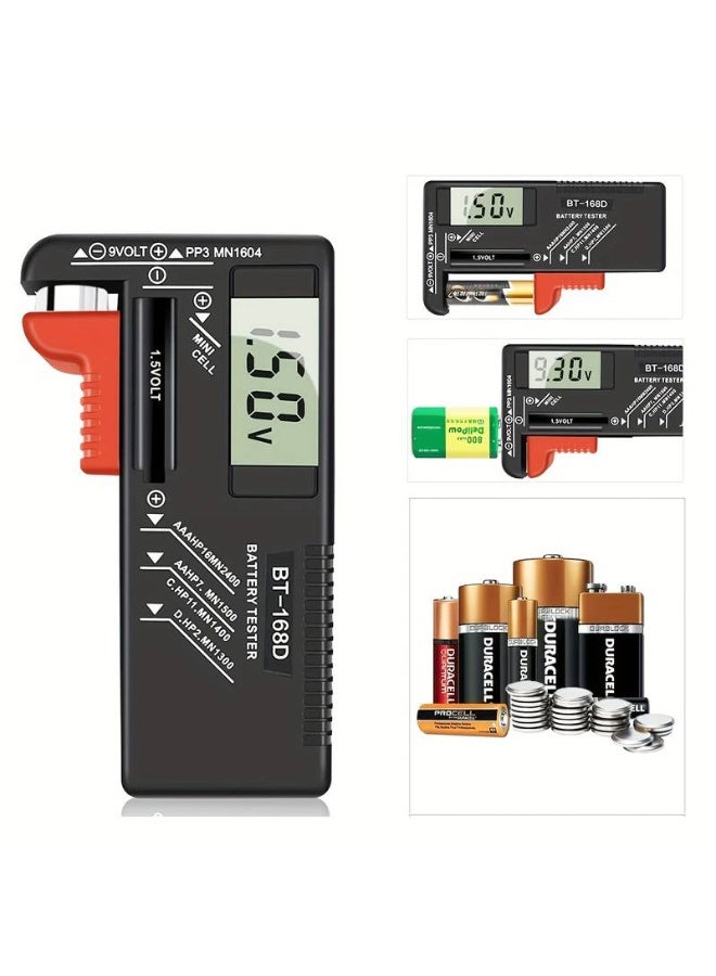 Digital LCD Battery Tester Universal Battery Checker for AA AAA C D 9V Button Cell and 1.5V Batteries Portable Voltage Meter No Battery Required - Image 3