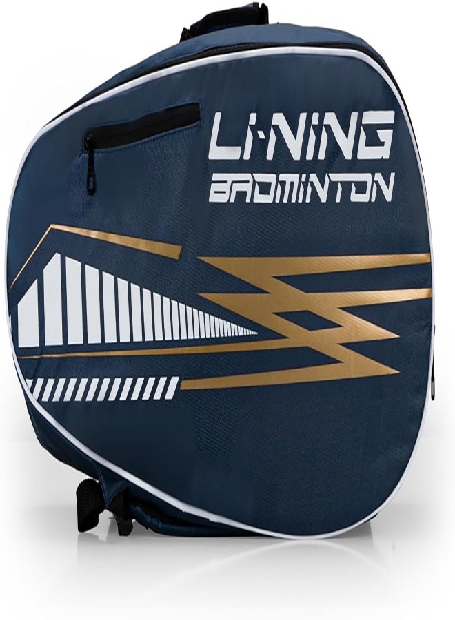 Li-Ning TurboPac Double Zipper Polyester Badminton Kit Bag (Navy) - Image 1