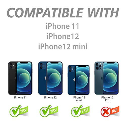 CloudValley Rear Camera Protector Compatible with iPhone 12/12 Mini/11, [Aluminium Alloy], Full Coverage & 9H Hardness Protective Film Camera Lens, Black - Image 2