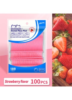 100pcs Dental Floss Picks ,Strawberry Floss Picks, Travel Tooth Picks Flossers,Floss Sticks For Teeth,Portable Floss - pzsku/ZF81B6380B7E27F7675DCZ/45/_/1722675605/57021fd5-70a8-42a0-8246-00fcee070309