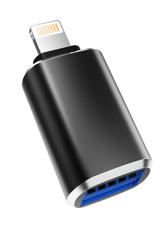HOYULLI Lightning USB OTG Adapter for iPhone USB 3.0 Adapter for Apple Camera Converter for Apple MFI Certified USB-A Data Transfer Backup Connecting Adapter for iPhone 14 13 12 11 pro max - Image 1