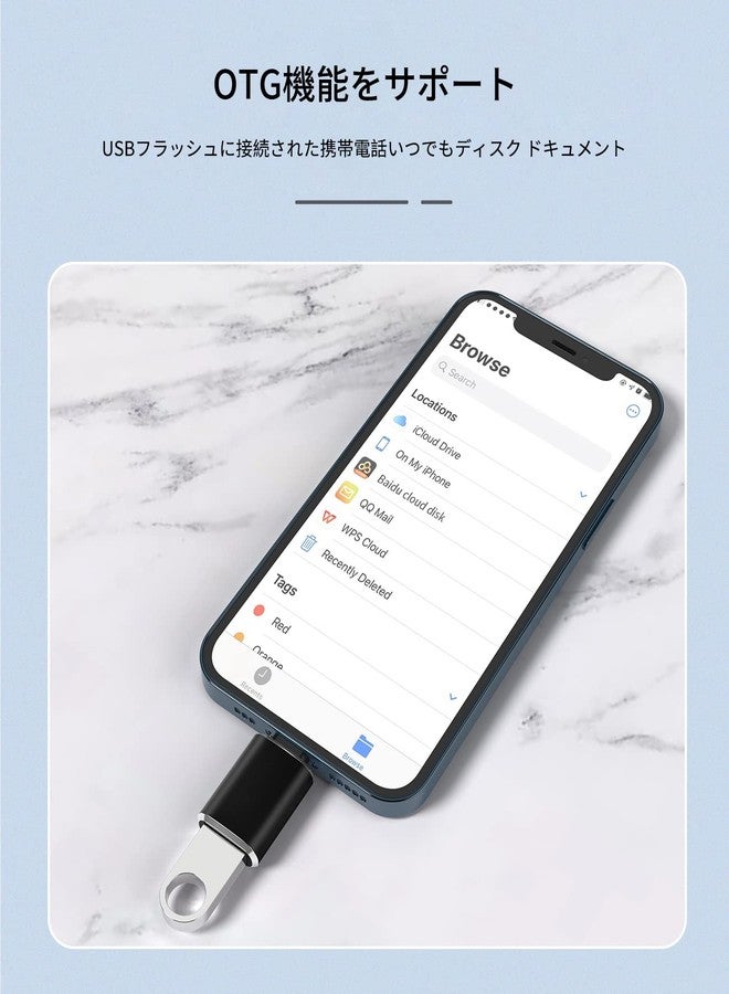 HOYULLI Lightning USB OTG Adapter for iPhone USB 3.0 Adapter for Apple Camera Converter for Apple MFI Certified USB-A Data Transfer Backup Connecting Adapter for iPhone 14 13 12 11 pro max - Image 3