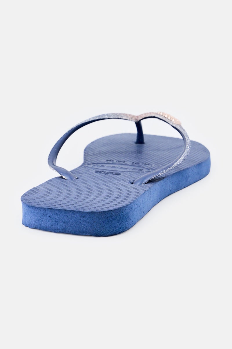 Havaianas Women Square Slip On Slippers, Indigo - Image 3