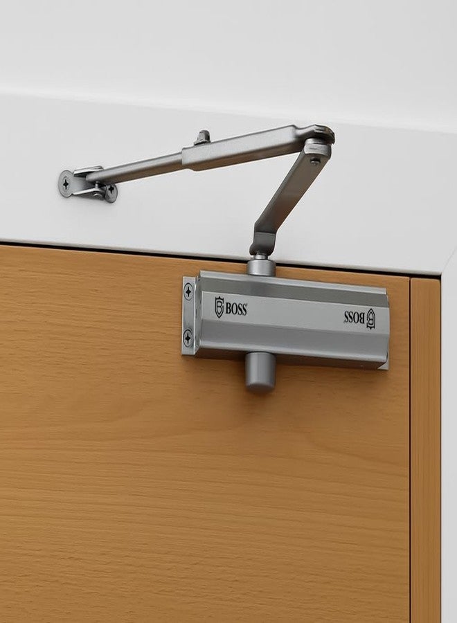 B BOSS Heavy Duty Door Closer Normal Arm Rack & Pinion Mechanism | Dual Speed Adjustable | No Oil Leakage - 2 Year Warranty - Made in India (45Kg Capacity Max Door Width 850mm) - Image 1