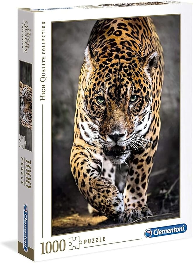 Clementoni Adult Walk Of The Jaguar 1000-Pieces Puzzle, Multi-Colour boy toys, girl toys, birthday gift, Christmas gift, growth, fun, for kids.