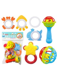 7 In 1 Rubber Baby Rattle